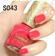 sweet color環保指甲油 水紅色 西瓜果紅  12ml S043工廠,批發,進口,代購