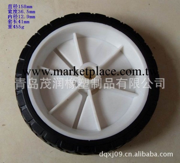供應 6寸 白色塑料輪轂 實心輪 醫療設備用輪工廠,批發,進口,代購