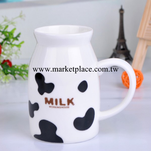 ZAKKA創意奶牛插圖陶瓷杯 大號 情侶杯 馬克杯 牛奶早餐杯 水杯批發・進口・工廠・代買・代購