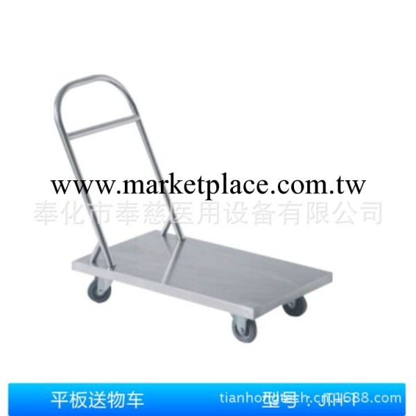 無欄柵推拉方便用於手術室物品運輸的醫用平板送物車工廠,批發,進口,代購