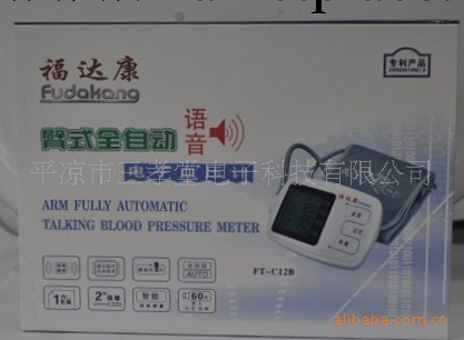 全自動手臂式語音電子血壓計FT－C12B工廠,批發,進口,代購