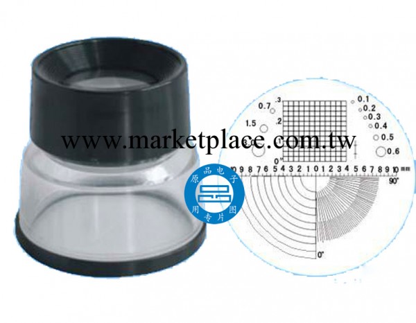 杯式10倍 高清晰帶刻度放大鏡 A型 10倍放大鏡 十字刻度度工廠,批發,進口,代購