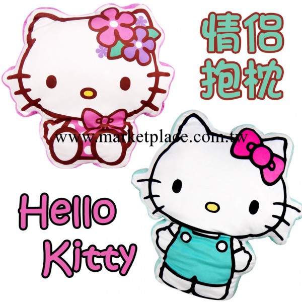 新款正版hello kitty哈嘍kt貓情侶款毛絨抱枕靠墊 凱蒂貓批發玩具工廠,批發,進口,代購