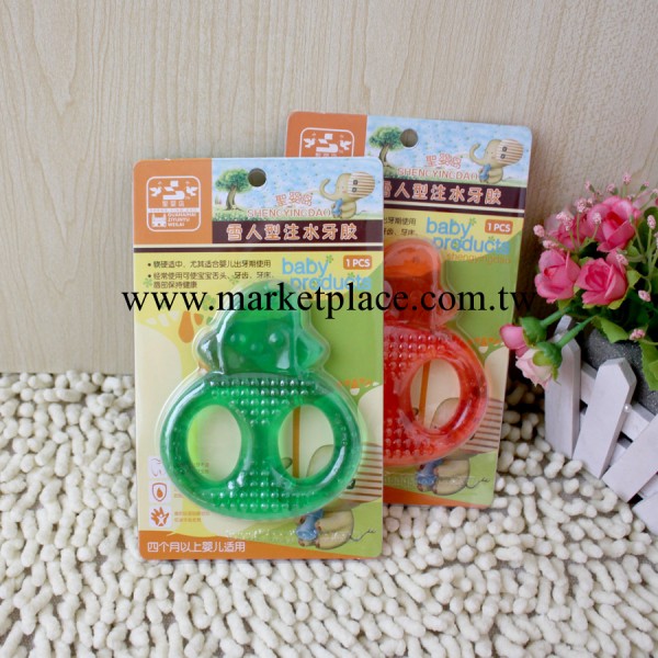 聖嬰島正品 寶寶牙膠 固齒器 磨牙器 嬰兒用品批發雪人型ZBA09工廠,批發,進口,代購