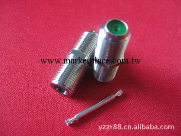 新型管狀 F雙通頭，F81 F頭  RG6 有線電視連接器，接插件工廠,批發,進口,代購