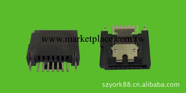 SATA7P帶彈片，SATA7P板端帶彈片連接器工廠,批發,進口,代購