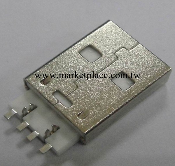 USB連接器 AM短體SMT帶魚叉腳/USB A公短體貼板工廠,批發,進口,代購