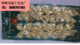 聖誕蝴蝶結掛件 金色小蝴蝶結 聖誕禮品聖誕節裝飾用品批發工廠,批發,進口,代購