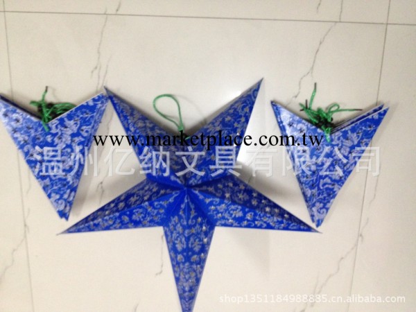 供應紙制五角星花孔，紙制工藝品 聖誕禮品    YNDL20工廠,批發,進口,代購