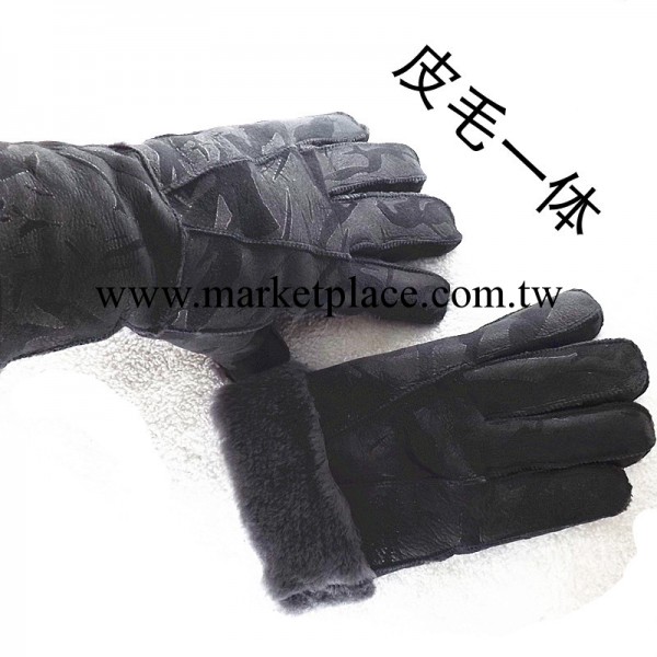廠傢直銷 男士皮毛一體手套 真羊皮真羊毛保暖手套 現貨批發工廠,批發,進口,代購