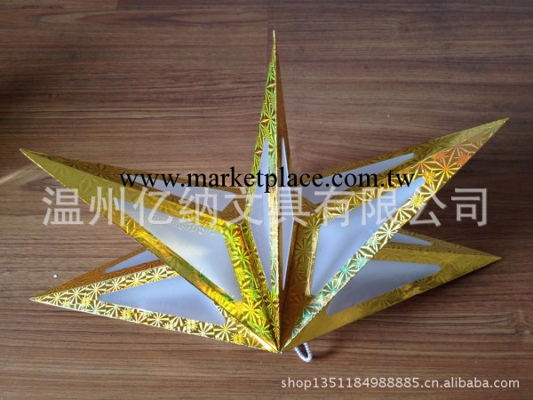 供應紙星星 聖誕禮品 聖誕吊飾 出口歐美  YNDL18工廠,批發,進口,代購