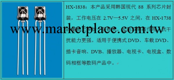 供應1838紅外遙控接收頭，鐵殼接收頭工廠,批發,進口,代購