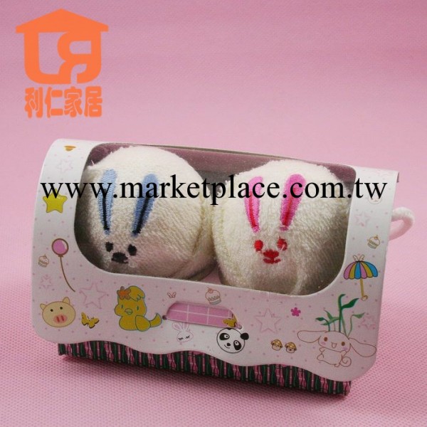 【蛋糕毛巾 聖誕節禮品】情侶小兔 情侶毛巾創意毛巾加工工廠,批發,進口,代購