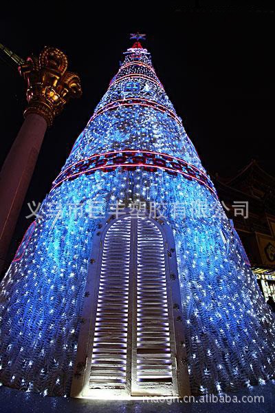 廠傢直銷 5m-50m大型聖誕燈樹 豪華裝飾巨型白色浪漫帶門聖誕樹工廠,批發,進口,代購