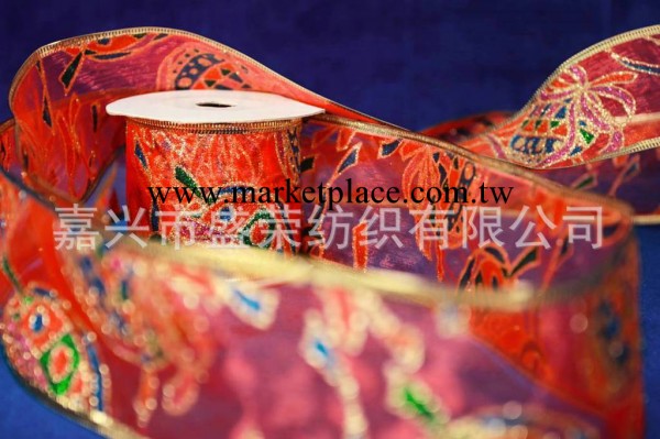 供應逢邊    24CM*5M紗卷 聖誕裝飾   紗帶批發・進口・工廠・代買・代購