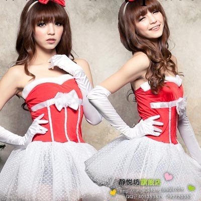 公主洋裝小禮服演出服裝白色蓬蓬裙耶誕聖誕裝聖誕服裝聖誕節服飾工廠,批發,進口,代購