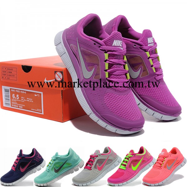 工廠批發2013全新5.0NIKE FREE RUN+3女式跑鞋 網佈透氣 超好品質工廠,批發,進口,代購