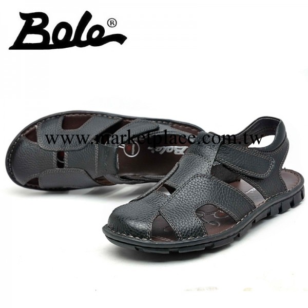 夏季BOLE0895新款日常休閒男式涼鞋透氣真皮鞋淘寶店一雙也可代發工廠,批發,進口,代購
