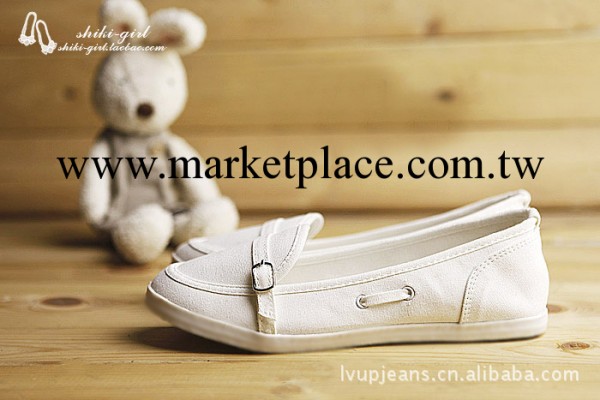 2013新款韓版女式單鞋平跟帆佈鞋女鞋工廠,批發,進口,代購