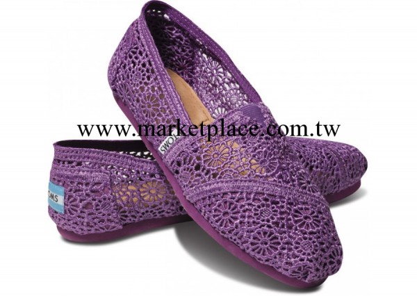 U.S.A外貿原單正品帆佈鞋 T0MS 韓版夏季女式單鞋Purple Crochet工廠,批發,進口,代購