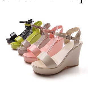 2012夏季新款坡跟涼鞋，魚嘴高跟女式涼鞋批發工廠,批發,進口,代購