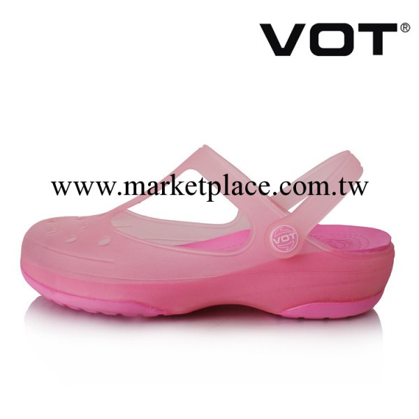 VOT 卡麗瑪麗珍水晶涼鞋洞洞鞋女鞋變色沙灘鞋拖鞋瑪麗珍 粉紅工廠,批發,進口,代購