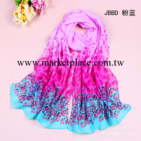 春夏新款 韓國雪紡女士薄款紗巾圍巾披肩豹紋 絲巾批發 特價清倉工廠,批發,進口,代購