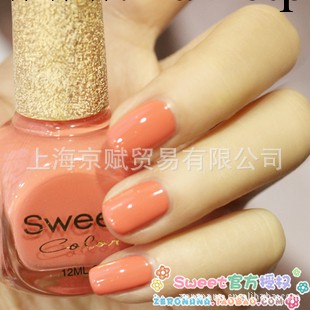 正品Sweet Color 環保 指甲油批發 上海總經銷 糖果粉橙工廠,批發,進口,代購