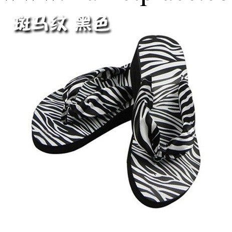 斑馬紋坡跟絲帶泡沫拖鞋批發女士拖鞋熱賣支持混亂批工廠,批發,進口,代購