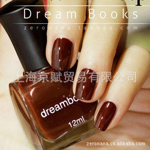 皇冠 Dream Books健康油性環保指甲油 爵士誘惑 波爾多幹紅咖啡工廠,批發,進口,代購