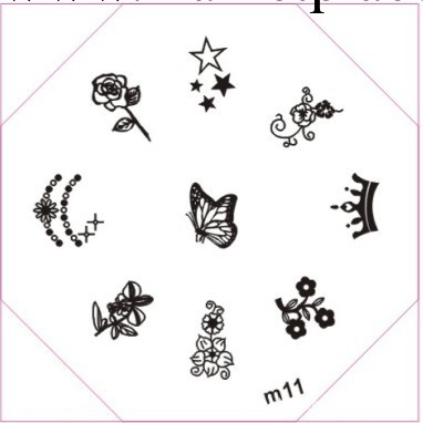 美甲印花工具 印花模板 美甲模板 鋼板 M/B系列模板工廠,批發,進口,代購
