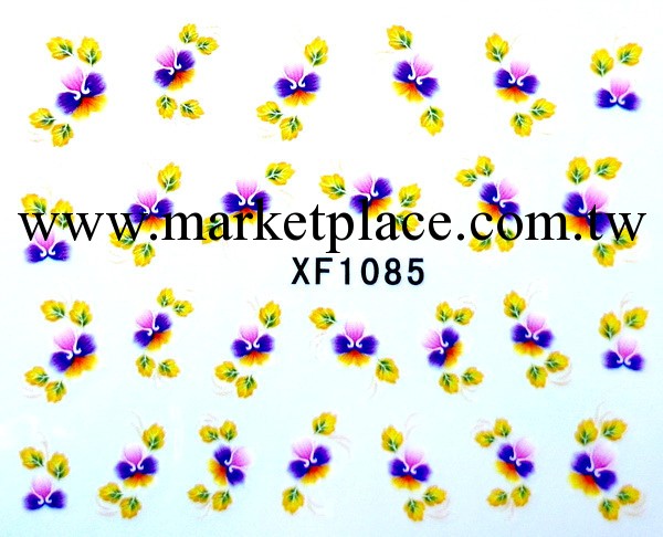 E系列 美甲DIY 美甲貼紙 仿真花 水印指甲貼 排筆花 量大優惠工廠,批發,進口,代購