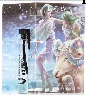 瑞歐納12星座香水小樣/試管香水3ml/正品女士Q版 摩羯 蔚藍男香工廠,批發,進口,代購