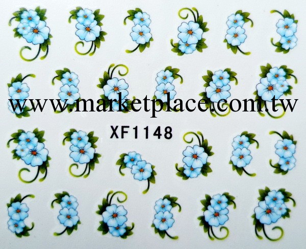 H系列 美甲DIY 美甲貼紙 仿真花 水印指甲貼 排筆花 量大優惠工廠,批發,進口,代購