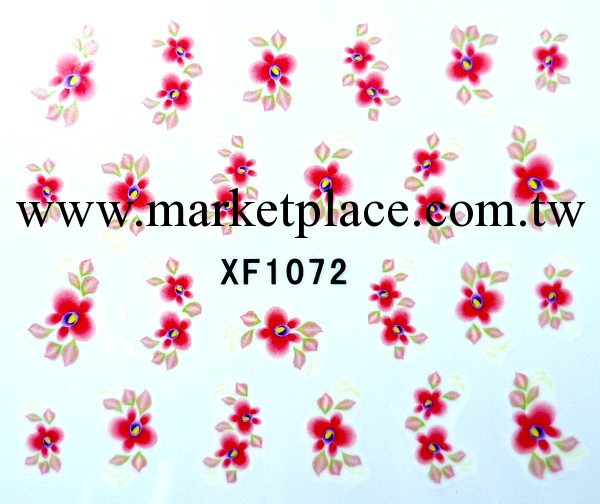 D系列 美甲DIY 美甲貼紙 仿真花 水印指甲貼 排筆花 量大優惠工廠,批發,進口,代購