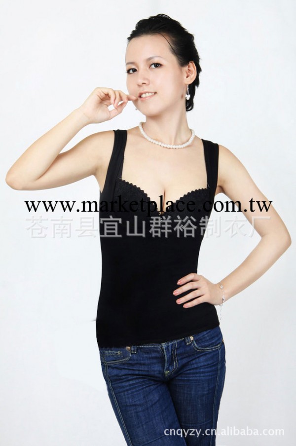 女士保暖背心 純色加絨加厚無袖保暖內衣 批發女式保暖背心工廠,批發,進口,代購