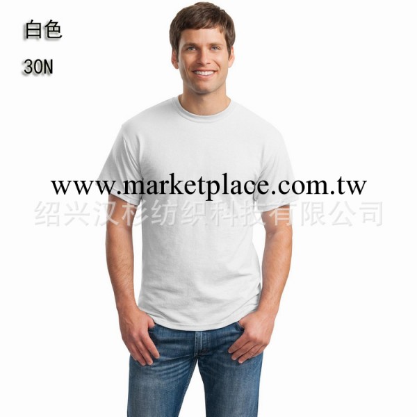 原單進口GILDAN吉爾丹76000純棉男式短袖圓領T恤空白文化衫-白色工廠,批發,進口,代購