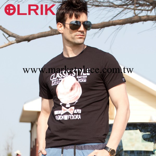 【OLRIK】2013夏季短袖t恤歐美個性修身男式t恤男裝圓領t恤批發工廠,批發,進口,代購