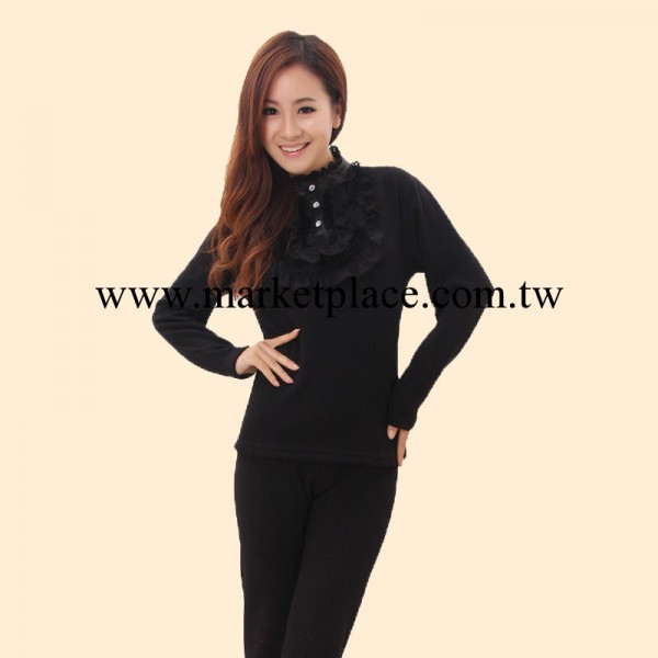 小額批發 貂毛高領女式保暖內衣套裝 女式保暖內衣套裝 加絨加厚工廠,批發,進口,代購