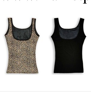 2013新款豹紋女式保暖背心批發 性感修身保暖內衣女上裝工廠,批發,進口,代購
