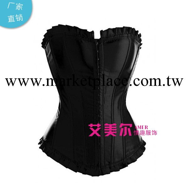 外貿corset2322黑色色丁膠骨塑身衣宮廷束身衣 情趣內衣廠傢直銷工廠,批發,進口,代購