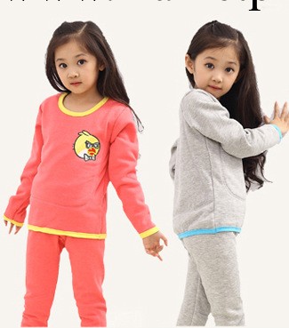 童裝 2013韓版男童女童保暖內衣傢裝服黃金甲中大童內衣套裝工廠,批發,進口,代購