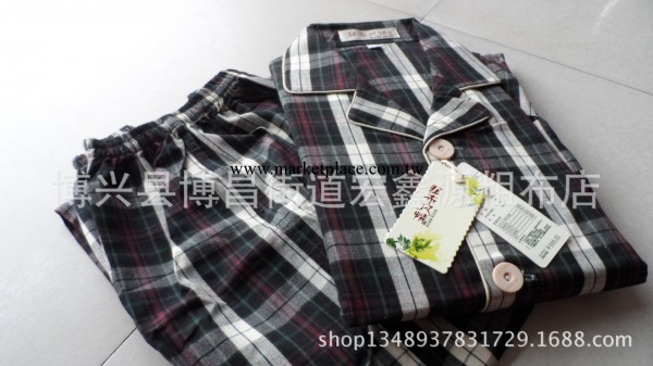 男士傢居新品，大量批發純棉老粗佈加密男式長袖睡衣，傢居服工廠,批發,進口,代購