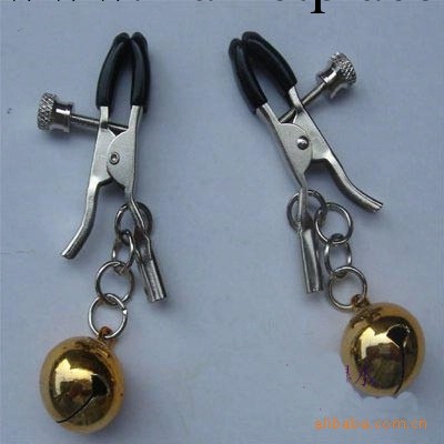 供應成人情趣金色鈴鐺乳夾、成人情趣玩具工廠,批發,進口,代購