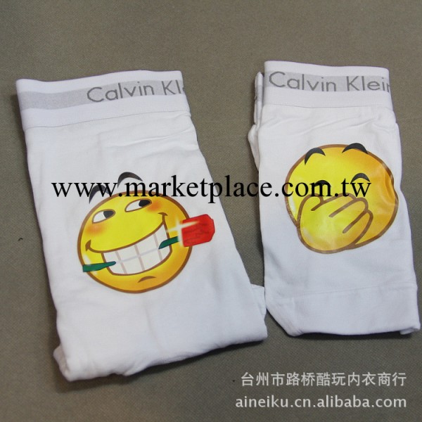白色款笑臉情侶內褲 CK情侶內褲 CK情趣內褲 內褲批發工廠,批發,進口,代購