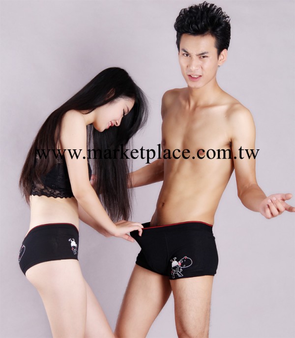 A132小破孩偷看-全純棉情侶內褲批發卡通個性男女士內褲廠傢直銷工廠,批發,進口,代購