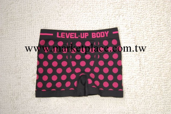 12Y11073(M-L)日單level up情侶款玫紅黑底成型無縫平角內褲.05工廠,批發,進口,代購