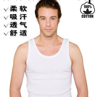 廠傢批發 男士無袖運動系列純色純棉吸汗背心 男式寬背(4色)細紋工廠,批發,進口,代購