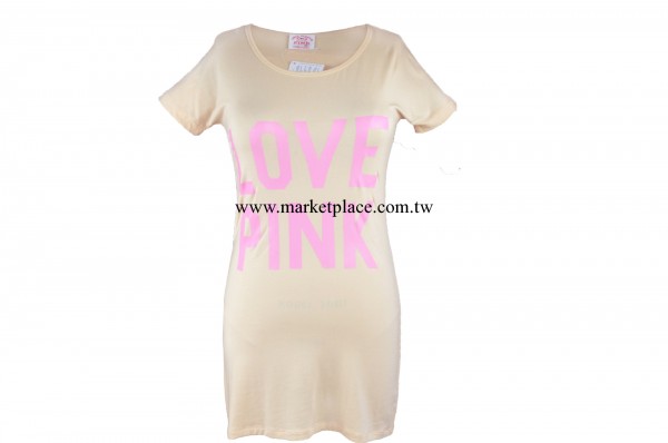 外貿Pink 女式短袖莫代爾睡裙 一件式睡裙傢居裙廠傢批發工廠,批發,進口,代購