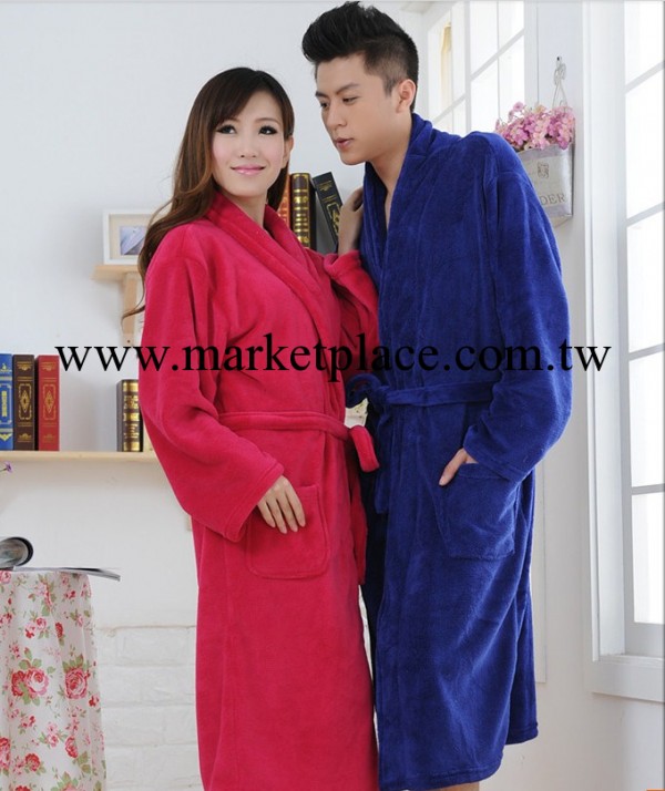 2013香港新款優絲麗加厚珊瑚絨 情侶套裝 睡袍 浴袍批發 廠傢直銷工廠,批發,進口,代購